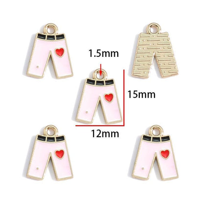 1PCS T-shirt & Pants Charm for Jewelry Making Findings