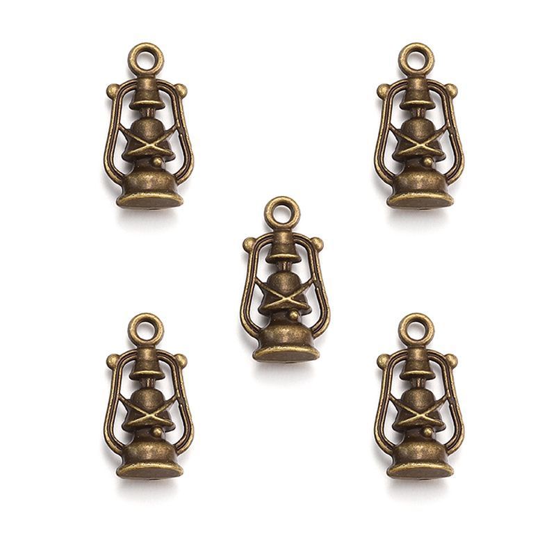 5PCS Lantern Charm for Jewelry Making Findings 10x20mm