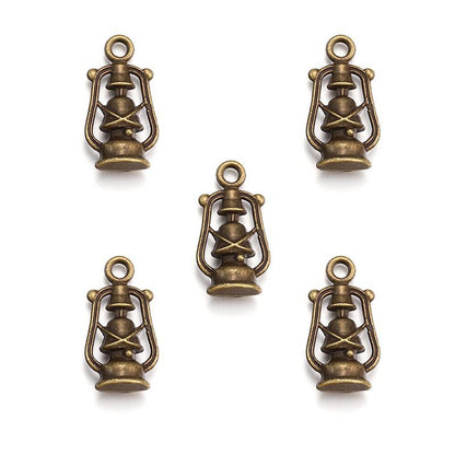 5PCS Lantern Charm for Jewelry Making Findings 10x20mm