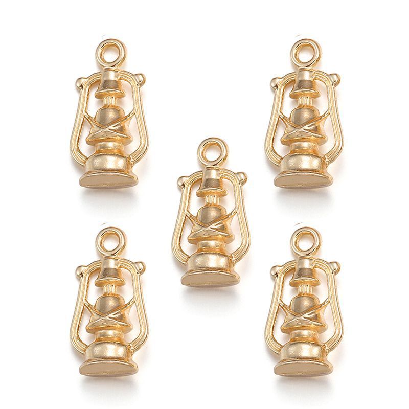 5PCS Lantern Charm for Jewelry Making Findings 10x20mm