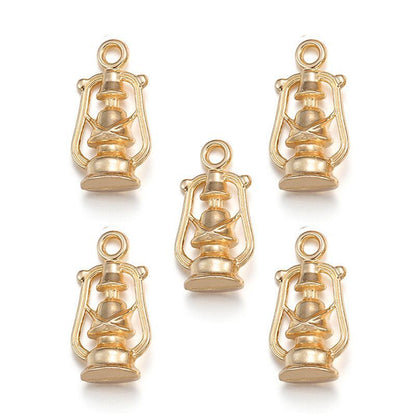 5PCS Lantern Charm for Jewelry Making Findings 10x20mm