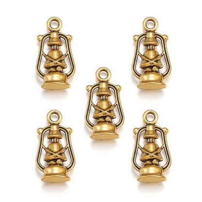 5PCS Lantern Charm for Jewelry Making Findings 10x20mm
