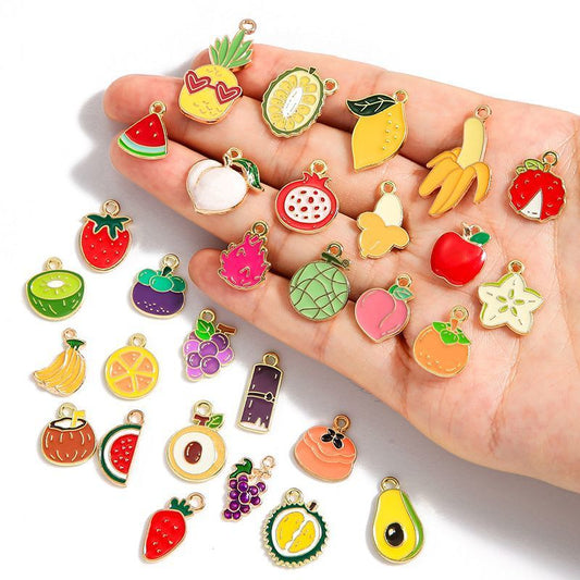 10PCS Fruit Collection Charm For Jewelry Making Findings