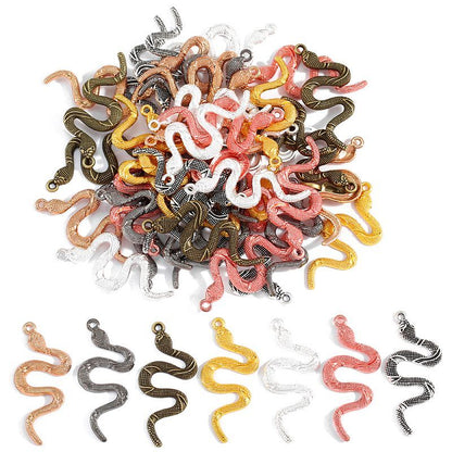 3PCS Snake Charm for Jewelry Making Findings 23x53mm