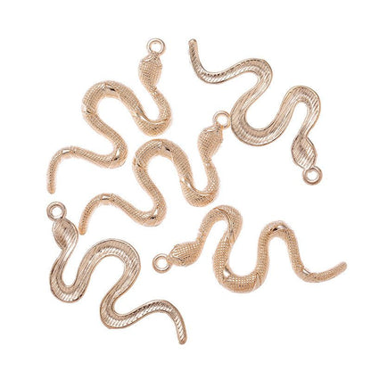 3PCS Snake Charm for Jewelry Making Findings 23x53mm
