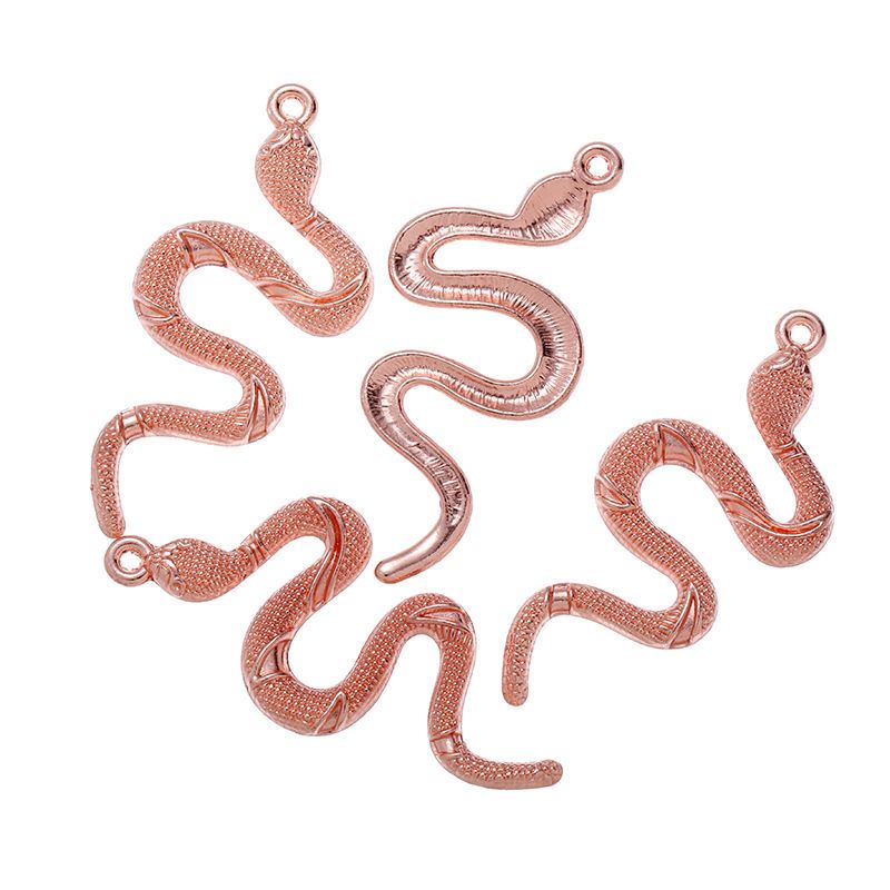 3PCS Snake Charm for Jewelry Making Findings 23x53mm