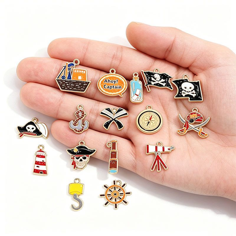 5PCS Pirate Collection Charm For Jewelry Making Findings
