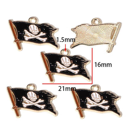 5PCS Pirate Collection Charm For Jewelry Making Findings