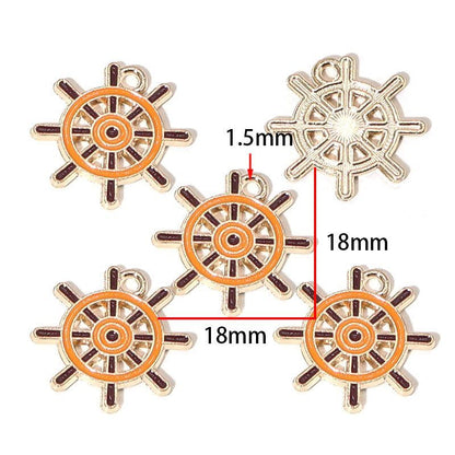 5PCS Pirate Collection Charm For Jewelry Making Findings