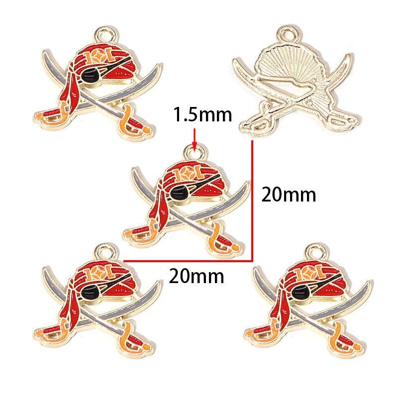 5PCS Pirate Collection Charm For Jewelry Making Findings