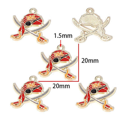 5PCS Pirate Collection Charm For Jewelry Making Findings