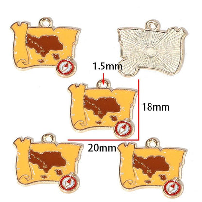 5PCS Pirate Collection Charm For Jewelry Making Findings