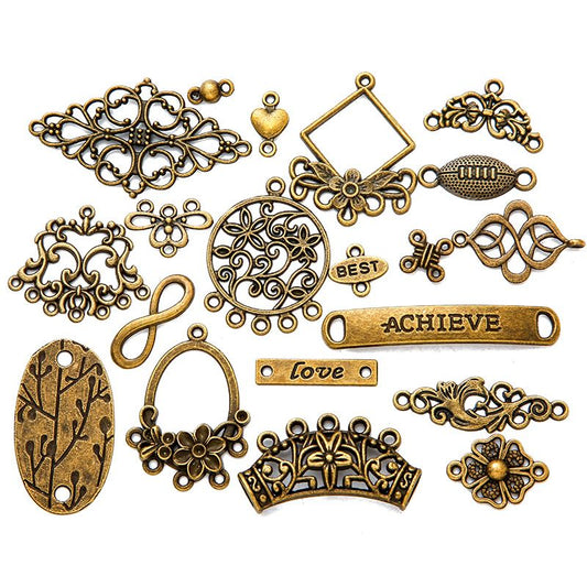 Multi Style Leaf & Flower Connector for Jewelry Making Findings