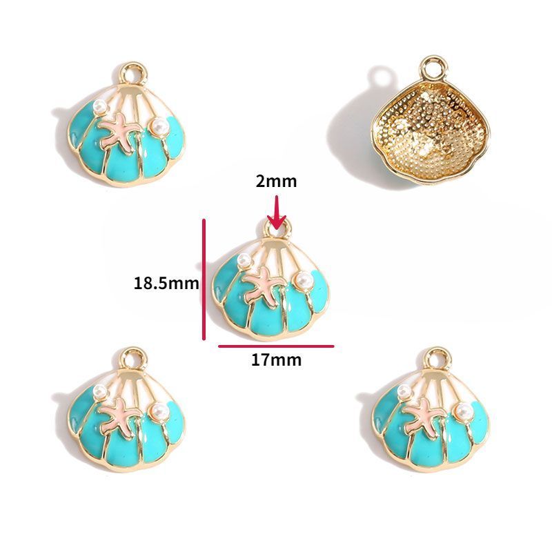 5PCS Sea Shell Charm For Jewelry Making Findings