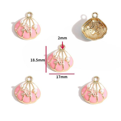 5PCS Sea Shell Charm For Jewelry Making Findings