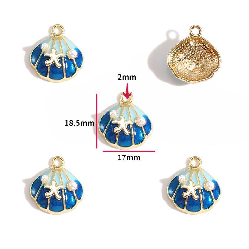 5PCS Sea Shell Charm For Jewelry Making Findings