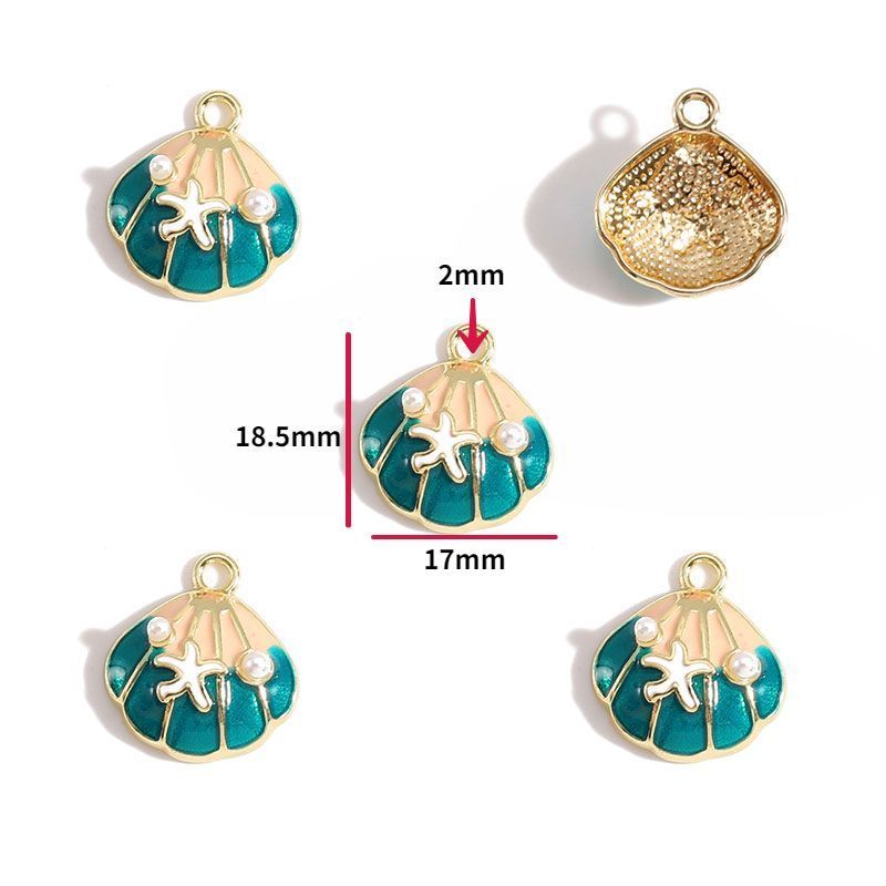 5PCS Sea Shell Charm For Jewelry Making Findings