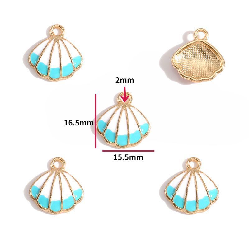 5PCS Sea Shell Charm For Jewelry Making Findings