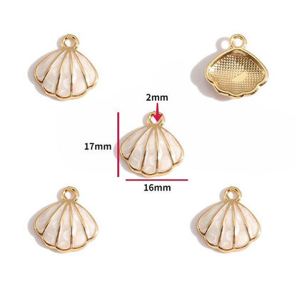 5PCS Sea Shell Charm For Jewelry Making Findings