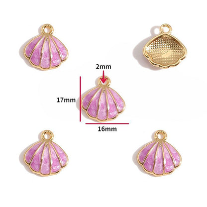 5PCS Sea Shell Charm For Jewelry Making Findings