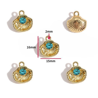 5PCS Sea Shell Charm For Jewelry Making Findings