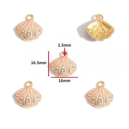 5PCS Sea Shell Charm For Jewelry Making Findings