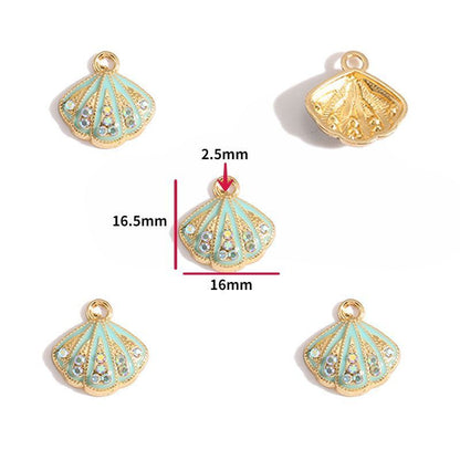 5PCS Sea Shell Charm For Jewelry Making Findings