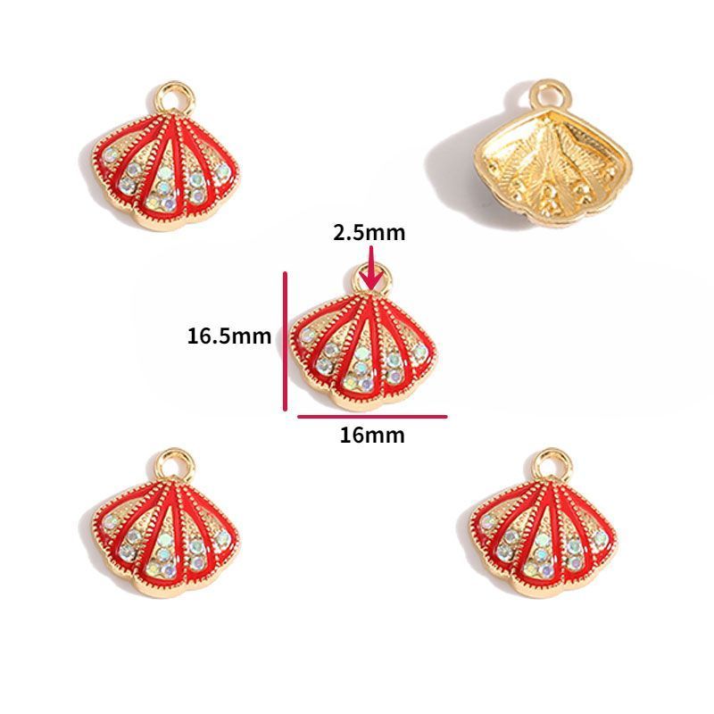 5PCS Sea Shell Charm For Jewelry Making Findings