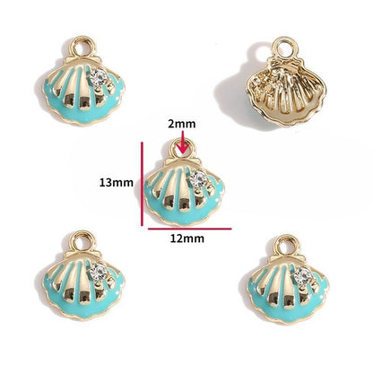 5PCS Sea Shell Charm For Jewelry Making Findings