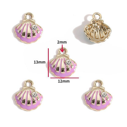 5PCS Sea Shell Charm For Jewelry Making Findings