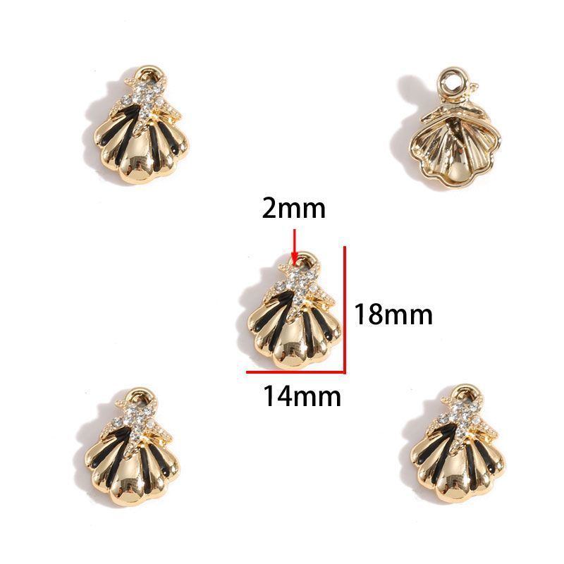 5PCS Sea Shell Charm For Jewelry Making Findings