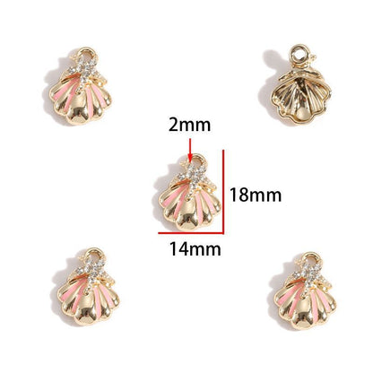 5PCS Sea Shell Charm For Jewelry Making Findings