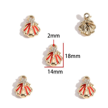 5PCS Sea Shell Charm For Jewelry Making Findings