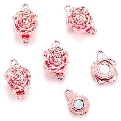 5PCS Rose Clasp for Jewelry Making Findings 11x14.5mm