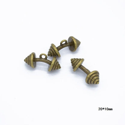 10PCS Different Sports Pewter Charm for Jewelry Making Findings