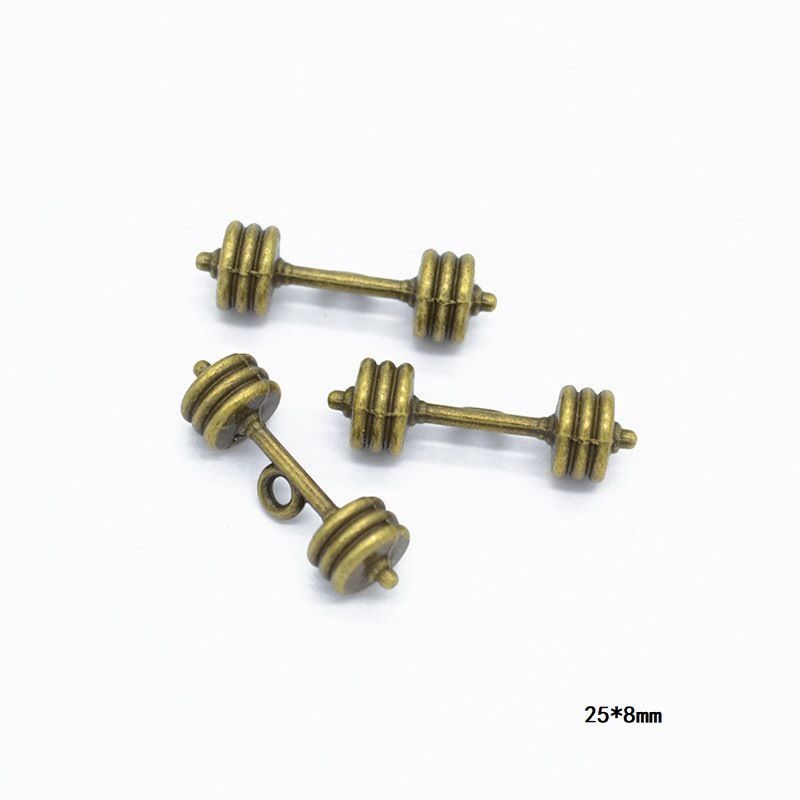 10PCS Different Sports Pewter Charm for Jewelry Making Findings