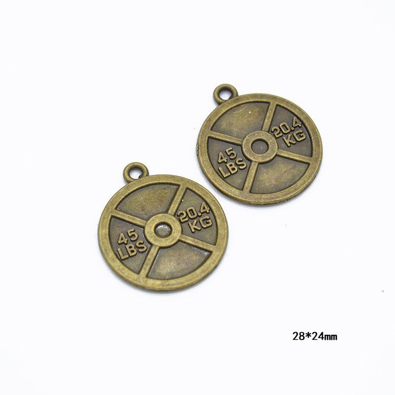 10PCS Different Sports Pewter Charm for Jewelry Making Findings
