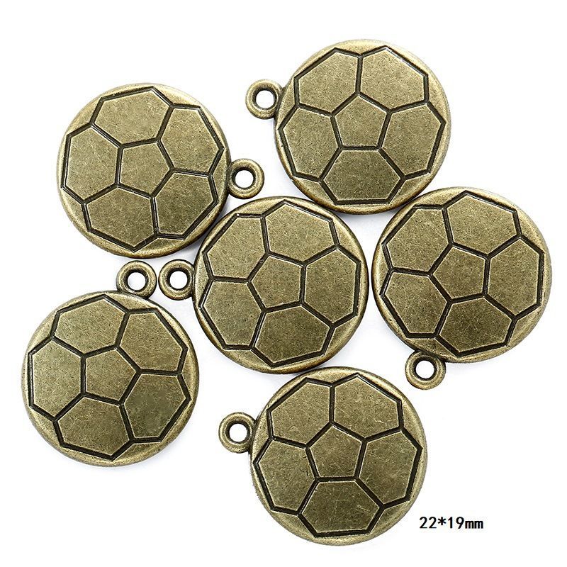 10PCS Different Sports Pewter Charm for Jewelry Making Findings