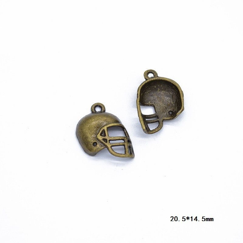 10PCS Different Sports Pewter Charm for Jewelry Making Findings