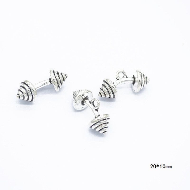 10PCS Different Sports Pewter Charm for Jewelry Making Findings