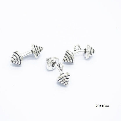 10PCS Different Sports Pewter Charm for Jewelry Making Findings