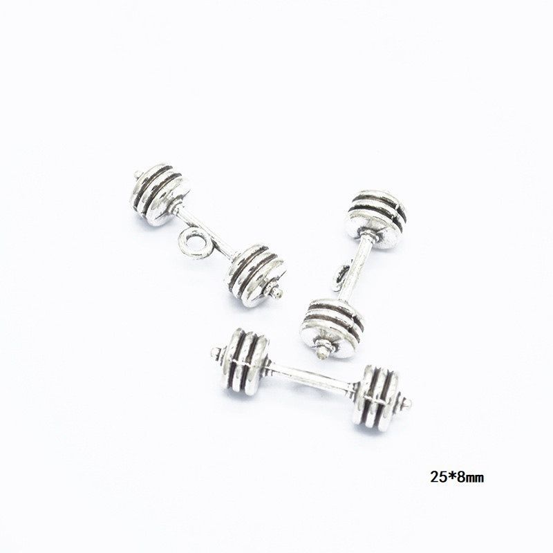 10PCS Different Sports Pewter Charm for Jewelry Making Findings