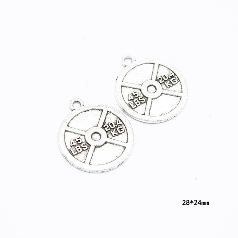 10PCS Different Sports Pewter Charm for Jewelry Making Findings