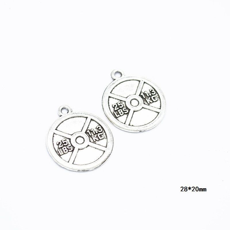 10PCS Different Sports Pewter Charm for Jewelry Making Findings