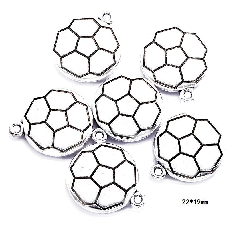 10PCS Different Sports Pewter Charm for Jewelry Making Findings