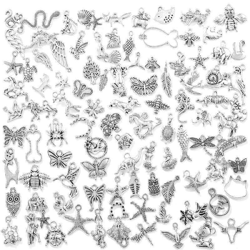 100PCS Random Animal Collection for Jewelry Making Findings