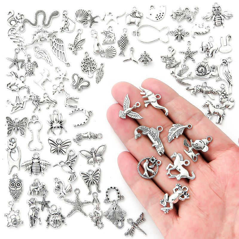 100PCS Random Animal Collection for Jewelry Making Findings