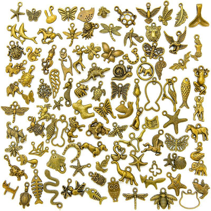 100PCS Random Animal Collection for Jewelry Making Findings