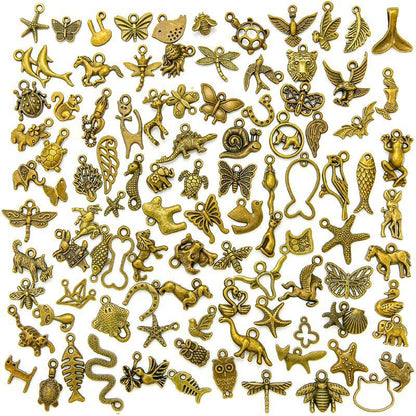 100PCS Random Animal Collection for Jewelry Making Findings