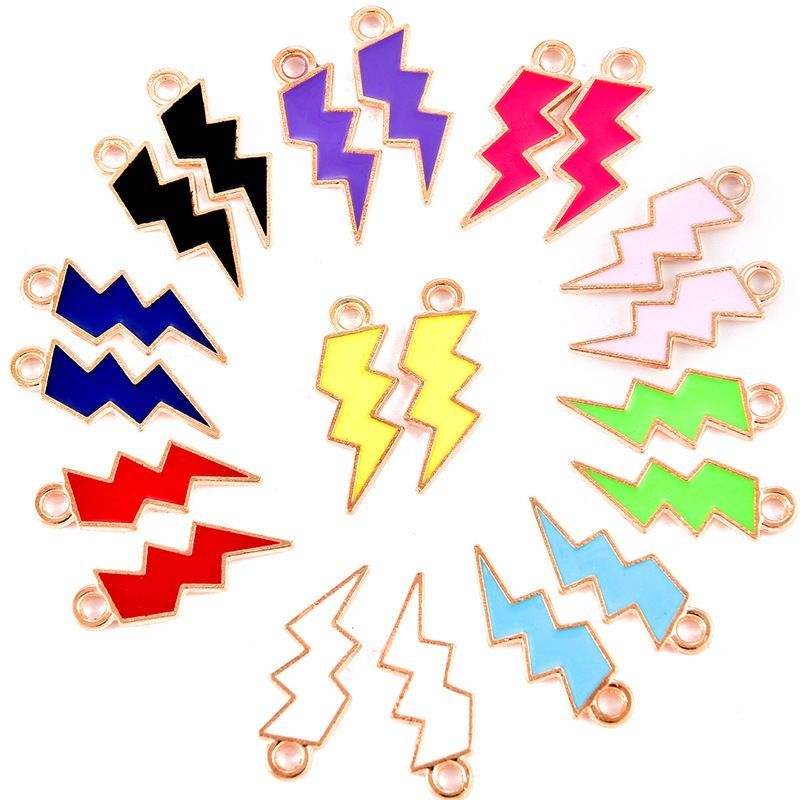 1PCS Colorful Blazer Charms For Jewelry Making Findings 7x19mm
